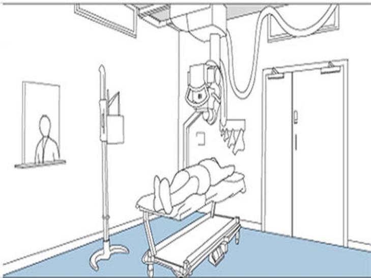 Bản vẽ bố trí thiết bị trong phòng chụp X-quang